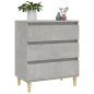vidaXL Aparador de madera contrachapada gris hormigón 60x35x70 cm vidaXL Aparador de madera contrachapada gris hormigón 60x35x70 cm