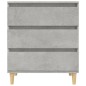 vidaXL Aparador de madera contrachapada gris hormigón 60x35x70 cm vidaXL Aparador de madera contrachapada gris hormigón 60x35x70 cm