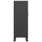 vidaXL Baúl de almacenaje industrial metal antracita 70x40x115 cm vidaXL Baúl de almacenaje industrial metal antracita 70x40x115 cm