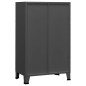 vidaXL Baúl de almacenaje industrial metal antracita 70x40x115 cm vidaXL Baúl de almacenaje industrial metal antracita 70x40x115 cm