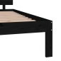 vidaXL Estructura de cama madera maciza negro 180x200 cm vidaXL Estructura de cama madera maciza negro 180x200 cm