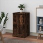 vidaXL Aparador madera contrachapada roble ahumado 37,5x35,5x67,5 cm