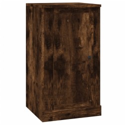 vidaXL Aparador madera contrachapada roble ahumado 37,5x35,5x67,5 cm