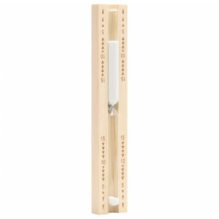 vidaXL Reloj de arena para sauna 15 minutos madera maciza de pino