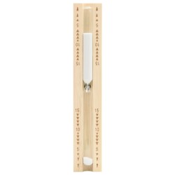 vidaXL Reloj de arena para sauna 15 minutos madera maciza de pino