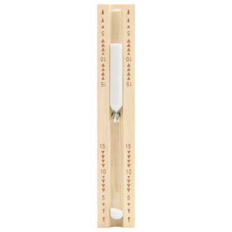 vidaXL Reloj de arena para sauna 15 minutos madera maciza de pino