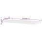 vidaXL Estantes flotantes de pared 2 uds MDF blanco para libros/DVD vidaXL Estantes flotantes de pared 2 uds MDF blanco para libros/DVD