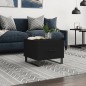vidaXL Mesa de centro madera contrachapada negro 50x50x40 cm vidaXL Mesa de centro madera contrachapada negro 50x50x40 cm