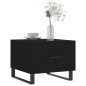 vidaXL Mesa de centro madera contrachapada negro 50x50x40 cm vidaXL Mesa de centro madera contrachapada negro 50x50x40 cm