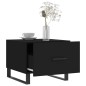 vidaXL Mesa de centro madera contrachapada negro 50x50x40 cm vidaXL Mesa de centro madera contrachapada negro 50x50x40 cm