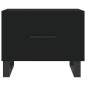 vidaXL Mesa de centro madera contrachapada negro 50x50x40 cm vidaXL Mesa de centro madera contrachapada negro 50x50x40 cm