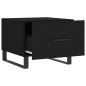 vidaXL Mesa de centro madera contrachapada negro 50x50x40 cm vidaXL Mesa de centro madera contrachapada negro 50x50x40 cm
