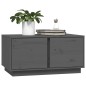 vidaXL Mesa de centro madera maciza de pino gris 80x50x40 cm vidaXL Mesa de centro madera maciza de pino gris 80x50x40 cm