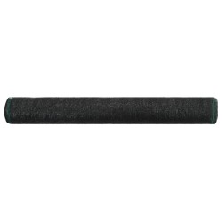 vidaXL Toldo para pista de tenis HDPE 1x50 m negro