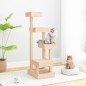 vidaXL Árbol para gatos madera maciza de pino 45,5x49x103 cm vidaXL Árbol para gatos madera maciza de pino 45,5x49x103 cm