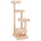 vidaXL Árbol para gatos madera maciza de pino 45,5x49x103 cm vidaXL Árbol para gatos madera maciza de pino 45,5x49x103 cm