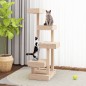 vidaXL Árbol para gatos madera maciza de pino 45,5x49x103 cm vidaXL Árbol para gatos madera maciza de pino 45,5x49x103 cm
