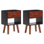 VidaXL Mesitas de noche 2 unidades madera de acacia maciza 40x30x57 cm VidaXL Mesitas de noche 2 unidades madera de acacia maciza 40x30x57 cm