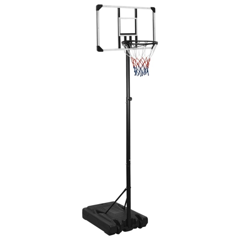 vidaXL Canasta de baloncesto policarbonato transparente 235-305 cm vidaXL Canasta de baloncesto policarbonato transparente 235-305 cm