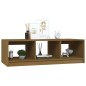 vidaXL Mesa de centro de madera maciza pino marrón miel 110x50x34 cm vidaXL Mesa de centro de madera maciza pino marrón miel 110x50x34 cm