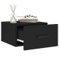 vidaXL Mesita de noche de pared negro 35x35x20 cm vidaXL Mesita de noche de pared negro 35x35x20 cm