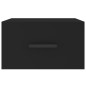 vidaXL Mesita de noche de pared negro 35x35x20 cm vidaXL Mesita de noche de pared negro 35x35x20 cm