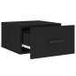 vidaXL Mesita de noche de pared negro 35x35x20 cm vidaXL Mesita de noche de pared negro 35x35x20 cm