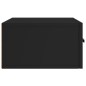 vidaXL Mesita de noche de pared negro 35x35x20 cm vidaXL Mesita de noche de pared negro 35x35x20 cm