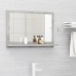 vidaXL Espejo de baño madera contrachapada gris hormigón 60x10,5x37 cm vidaXL Espejo de baño madera contrachapada gris hormigón 60x10,5x37 cm