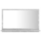 vidaXL Espejo de baño madera contrachapada gris hormigón 60x10,5x37 cm vidaXL Espejo de baño madera contrachapada gris hormigón 60x10,5x37 cm