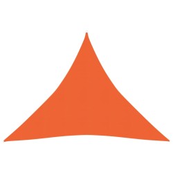 vidaXL Toldo de vela HDPE naranja 160 g/m² 4x4x4 m