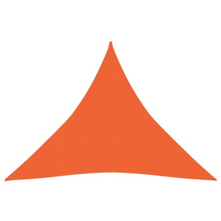 vidaXL Toldo de vela HDPE naranja 160 g/m² 4x4x4 m