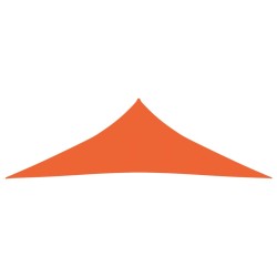 vidaXL Toldo de vela HDPE naranja 160 g/m² 4x4x4 m