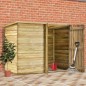 vidaXL Cobertizo para jardín de madera pino impregnada 232x110x170 cm vidaXL Cobertizo para jardín de madera pino impregnada 232x110x170 cm