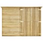 vidaXL Cobertizo para jardín de madera pino impregnada 232x110x170 cm vidaXL Cobertizo para jardín de madera pino impregnada 232x110x170 cm