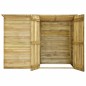 vidaXL Cobertizo para jardín de madera pino impregnada 232x110x170 cm vidaXL Cobertizo para jardín de madera pino impregnada 232x110x170 cm