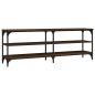 vidaXL Mueble de TV madera contrachapada marrón roble 140x30x50 cm