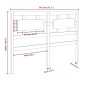 vidaXL Cabecero de cama madera maciza de pino 145,5x4x100 cm vidaXL Cabecero de cama madera maciza de pino 145,5x4x100 cm