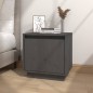 vidaXL Mesita de noche de madera maciza de pino gris 40x30x40 cm vidaXL Mesita de noche de madera maciza de pino gris 40x30x40 cm