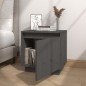 vidaXL Mesita de noche de madera maciza de pino gris 40x30x40 cm vidaXL Mesita de noche de madera maciza de pino gris 40x30x40 cm