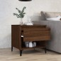 vidaXL Mesa auxiliar madera contrachapada roble marrón 50x46x50 cm vidaXL Mesa auxiliar madera contrachapada roble marrón 50x46x50 cm