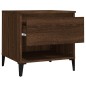 vidaXL Mesa auxiliar madera contrachapada roble marrón 50x46x50 cm vidaXL Mesa auxiliar madera contrachapada roble marrón 50x46x50 cm