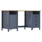 vidaXL Escritorio Hill Range madera de pino gris 150x50x74 cm vidaXL Escritorio Hill Range madera de pino gris 150x50x74 cm