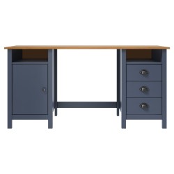 vidaXL Escritorio Hill Range madera de pino gris 150x50x74 cm