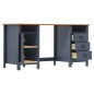 vidaXL Escritorio Hill Range madera de pino gris 150x50x74 cm vidaXL Escritorio Hill Range madera de pino gris 150x50x74 cm