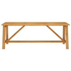 vidaXL Mesa de comedor de jardín madera maciza de acacia 206x100x74 cm