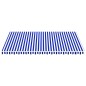 vidaXL Tela de repuesto para toldo azul y blanco 5x3,5 m vidaXL Tela de repuesto para toldo azul y blanco 5x3,5 m