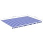 vidaXL Tela de repuesto para toldo azul y blanco 5x3,5 m vidaXL Tela de repuesto para toldo azul y blanco 5x3,5 m