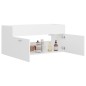 vidaXL Armario para lavabo madera contrachapada blanco 100x38,5x46 cm vidaXL Armario para lavabo madera contrachapada blanco 100x38,5x46 cm
