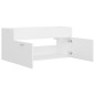 vidaXL Armario para lavabo madera contrachapada blanco 100x38,5x46 cm vidaXL Armario para lavabo madera contrachapada blanco 100x38,5x46 cm